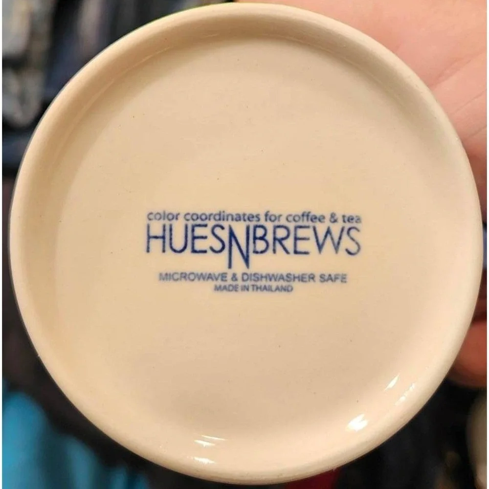 HuesNBrews Service For One‎ Tropical Leaf Ceramic Teapot Mug Creamer Set 403-373